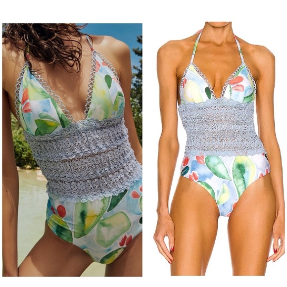 Charo Ruiz Ibiza Rola One Piece Swimsuit in White Bonita size M NEW - Picture 3 of 8